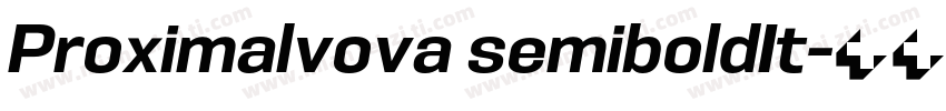 Proximalvova semiboldIt字体转换